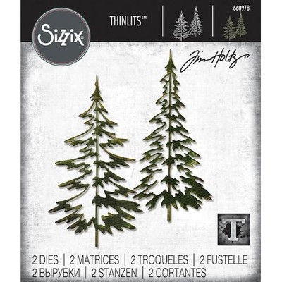 Sizzix Thinlits Schneideisen von Tim Holtz - Woodlands 660978