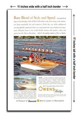1961 Rare Blend of Style and Speed Dover Exeter Owens Fleetships - 11x17 Poster