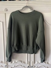Abercrombie  Fitch Sweatshirt Womens -Medium- Green Soft A F Collection - NEW