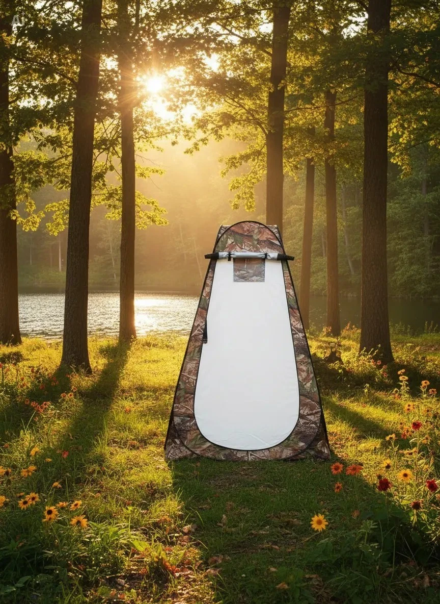 Camouflage Pop Up Privacy Shower Tent