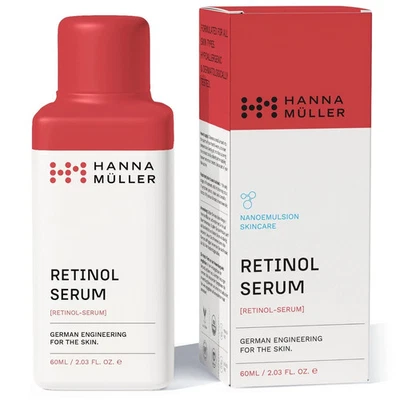 Hanna Müller Advanced Retinol Serum 1% Retinaldehyde 60ml Vegan Anti-Ageing NEW