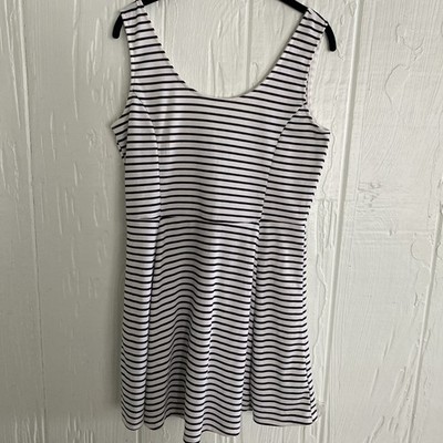 Divided Summer Dress Tagged 14 More Like 12 Dress Fit & Flare Striped Sleeveless