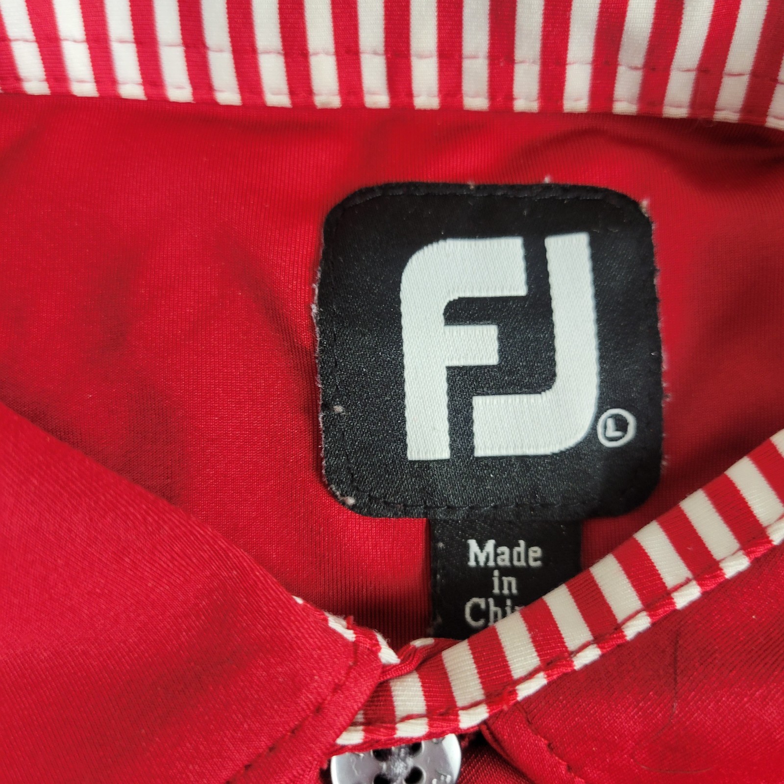 FootJoy Mens Large Solid Red Performance Stretch … - image 4
