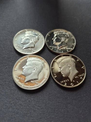 2017 Kennedy Half Dollar Set S Silver Proof Clad Proof P D Uncirculated