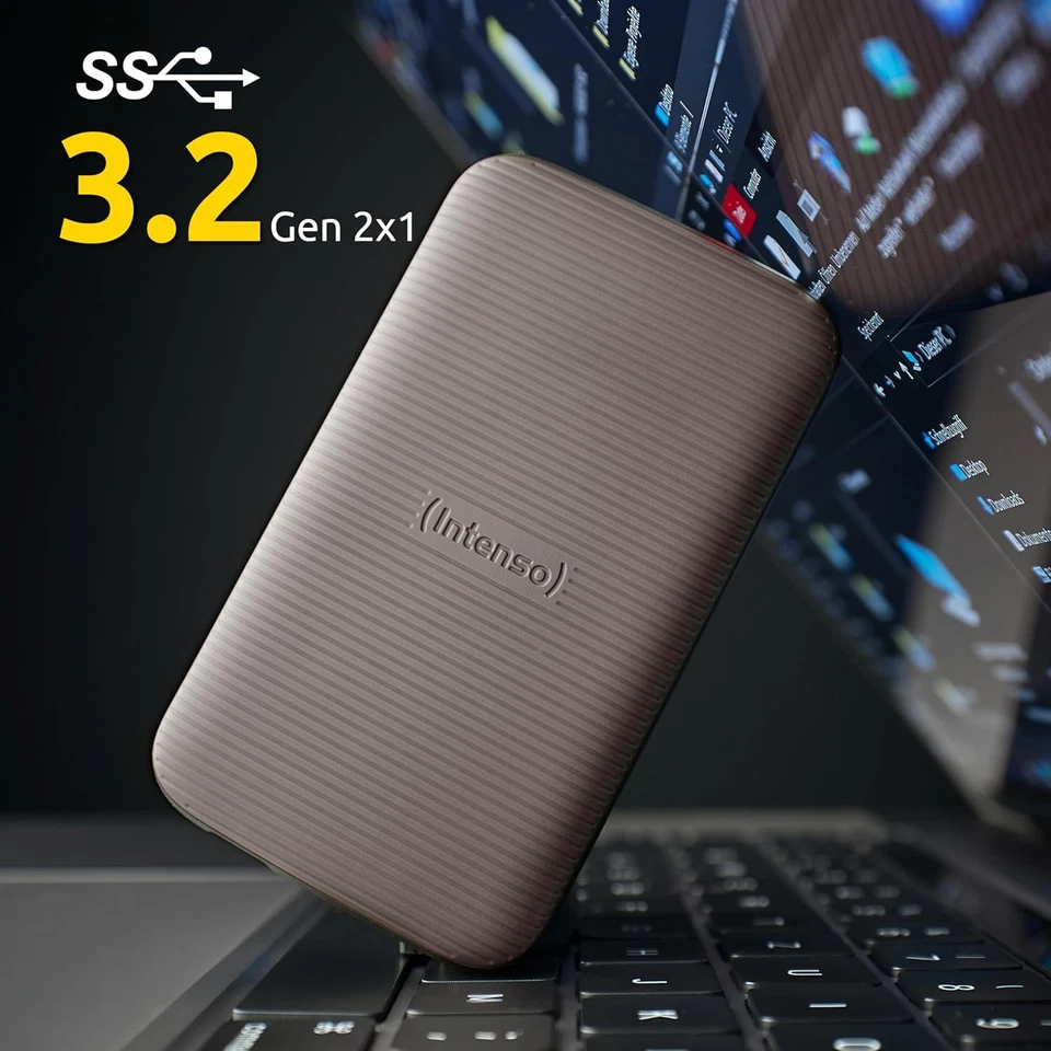 Intenso TX500 External SSD 1TB Portable Solid State Drive, Super Speed USB 3.2 G - Image 3 of 4