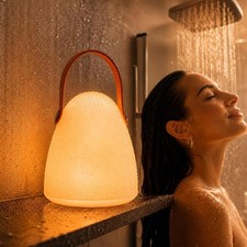 Waterproof Shower Lamp, Rechargeable Bathroom Lamp with 16 Color Changeable, LED