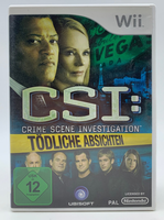 Csi-Crime Scene Investigation: TöDliche Absichten | Nintendo Wii | Ovp | Game