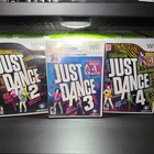 Just Dance Bundle 2/3/4 Tested Working Nintendo Wii Video Game Bundle Lot