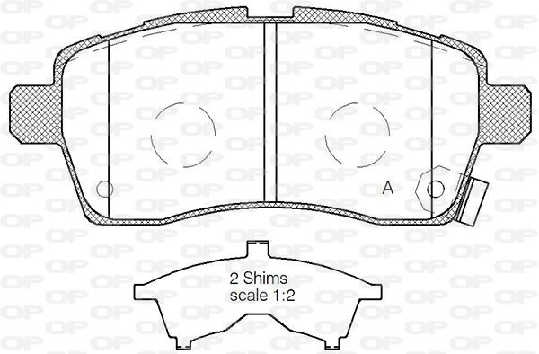 Plaquettes de frein de rechange Suzuki Ignis III anti-usure pour moteur 1.2