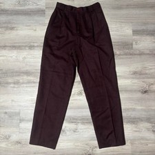 Giorgio di Sant Angelo Brown 100 Wool Pleated Trousers Vintage Tailored Pants