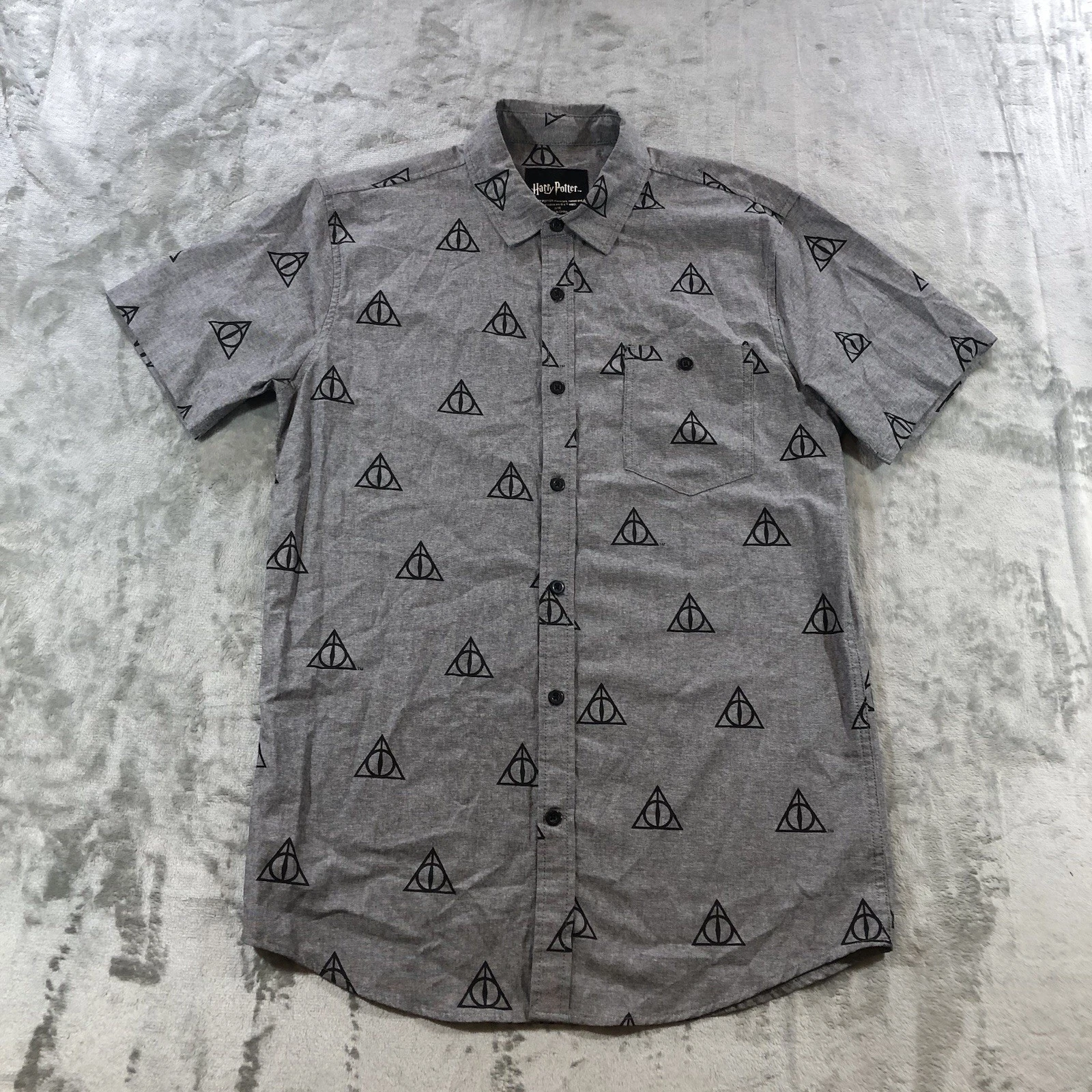 Harry Potter Shirt Men’s Gray Camp Logo