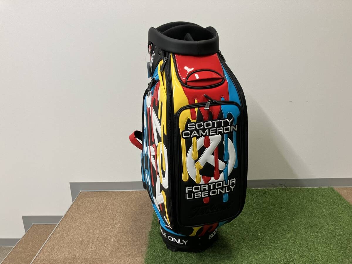 Étiquette De Sac Scotty Cameron Peace Surfer - Édition Rare, Peinture Goutte à Goutte