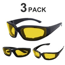 3 Pairs Eye Protection Riding Sport Sunglasses Wind Resistant