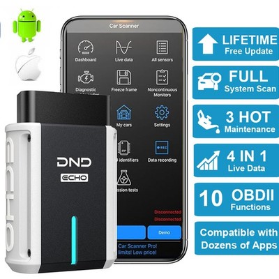 DND ECHO Automotive OBD2 Scanner All System Diagnostic EPB BMS Oil Reset Tool