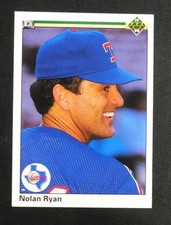 1990 UPPER DECK NOLAN RYAN Baseball Card #544