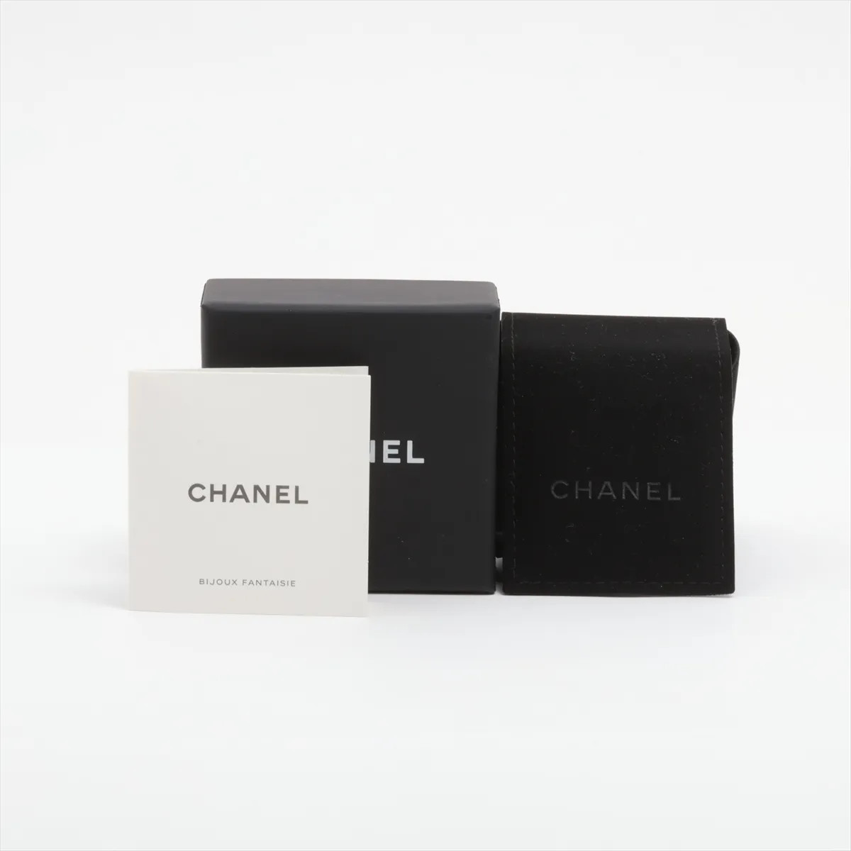 Chanel Coco Mark F24B Piercing jewelry (for both ears) GP×Rhinestone Gold x pink thumbnail 6