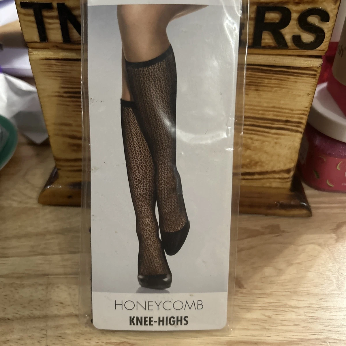 Bas Luxe Wolford Lace - Noir/Noir - Taille S - 20 Deniers - Fabriqué En Autriche