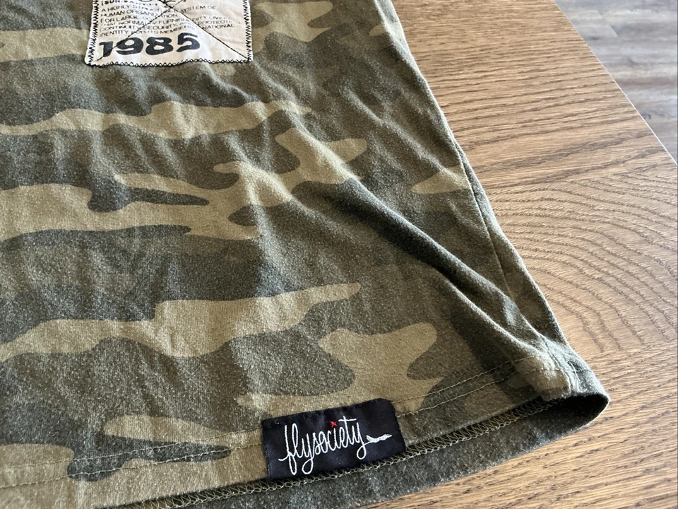 Fly Society Shirt Camo Adult Size Large Foto 3 de 4