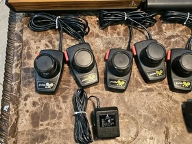 Atari 2600A (2) & 7800 Pro System Lot w Game Center 39 Games Joystick Paddles 