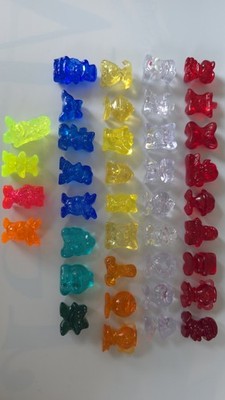 Vintage Gogo's Clear Transparent 39stk. Guter Zustand