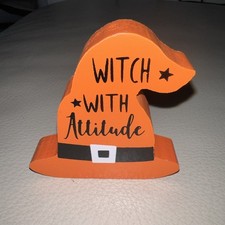 Halloween Witch With Attitude/Small Witch's Hat 3 inches/ Halloween Fun