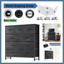 Compact 9 Drawer Storage Tower for Bedroom - Sturdy Construction, Elegant Design