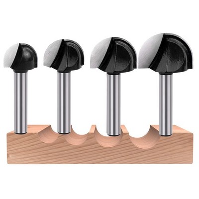 1/4 Inch Shank Cove Box Router Bit Set - 5/8'' 3/4'' 7/8'' 1'' Cutting Diameter S...