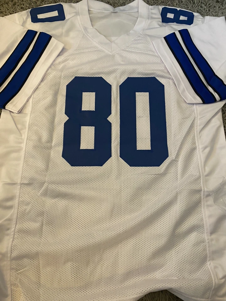 Camiseta deportiva personalizada firmada por Martellus Bennett de los Dallas Cowboys certificado de autenticidad Beckett automática Foto 4 de 4