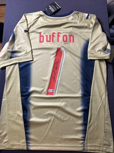 Gianluigi Buffon signed Autograph Italy Puma Soccer Jersey Beckett BAS COA - J13