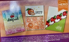 Hero Arts My Monthly Hero Stamp and Die Set with Background Stamp Fruity, Summer