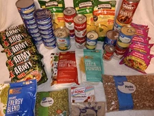 Box Of Emergency Food Supply For Storms