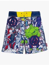 Disney Store Marvel Avengers Hulk Thor Black Panther Swim Trunks Boy Size 3