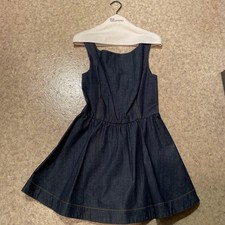 RED VALENTINO Denim Dress Size 40 M Sleeveless New with Tags