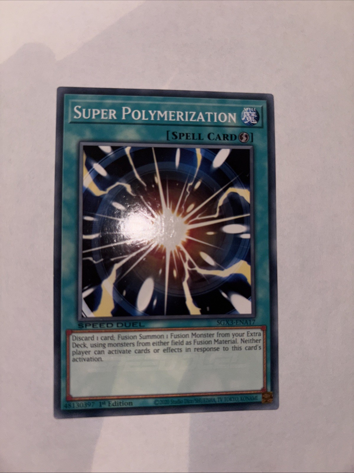 Super Polymerization SGX3-ENA17 (YuGiOh Speed Duel GX: Duelists of Shadows) — is it worth grading?