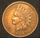1887 Indian Head Cent - Lightly Circulated, Higher Grade - FREE SHIPPING