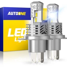AUTOONE 2x H4 9003 White Conversion Kit LED Headlight Bulb High Low Beam Combo N