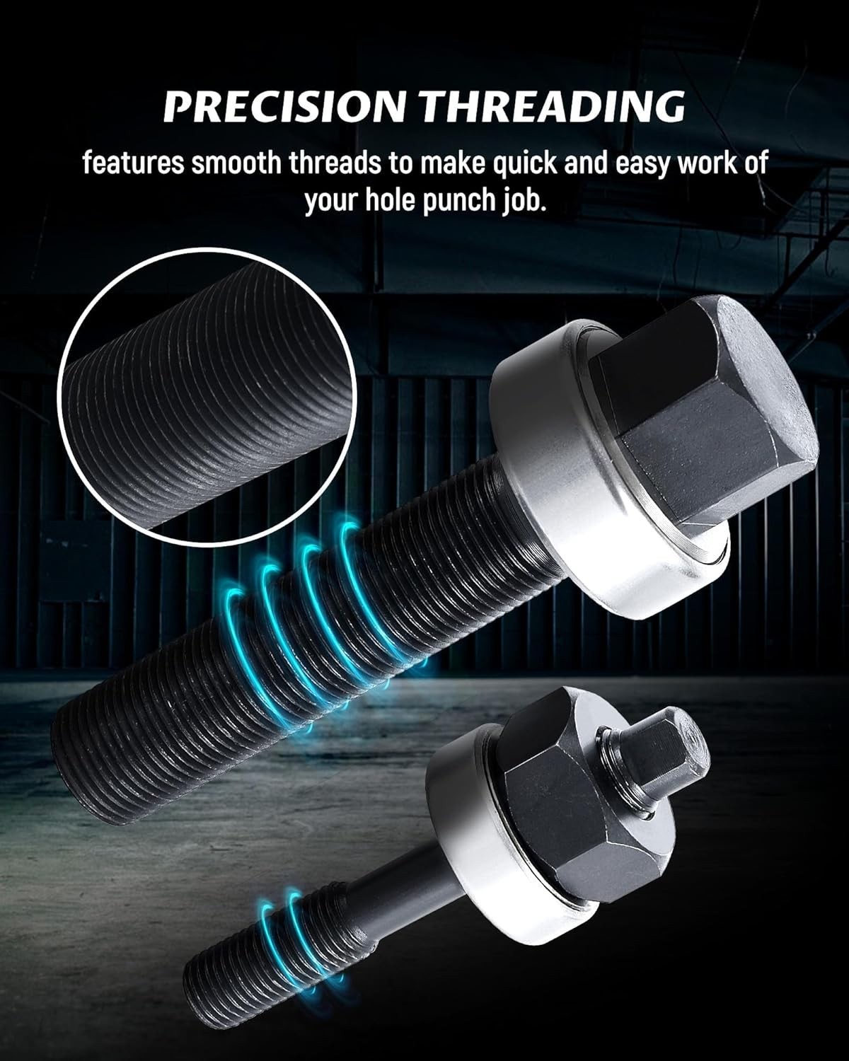 Manual Knockout Punch Kit, Heavy Duty Metal Sheet Knock Out Box Hole Cutter C...