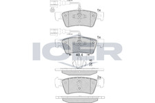 Bremsbelagsatz Hinten Ate-System für VW Touareg 7L 02-10
