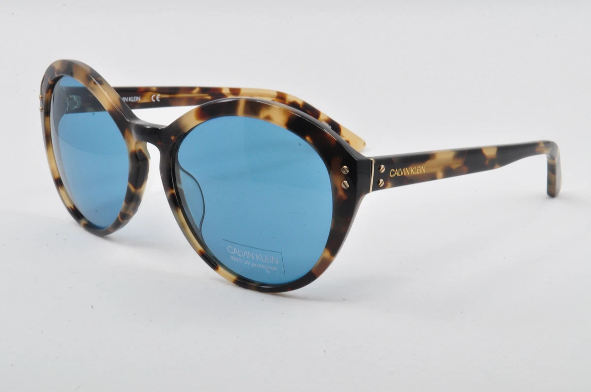 Calvin Klein Women Tortoise Brown Oval Sunglasses 51016 Silver Hardware Calvin Klein Tortoise Shell Sunglasses for Women | Mercari main image 4