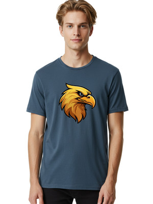 Eagle-Head-11 Mens Graphic Tee, 100% Cotton, Casual Summer Wear