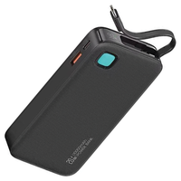 Usams Powerbank Einziehbares Kabel 10000 MAH USB-C PD 20W FÜR Iphone 11 12 13 14