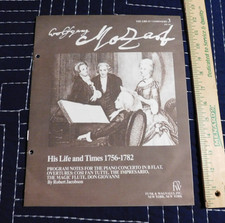 Mozart sa vie et son temps 1756-1782 notice brochure (extrait de LP / encart album)
