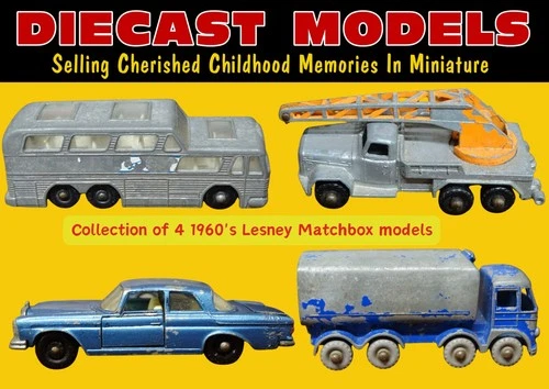 JOB LOT/SET VINTAGE LESNEY MATCHBOX UK MADE 1960'S DIECAST SCALE MODEL VEHICLES