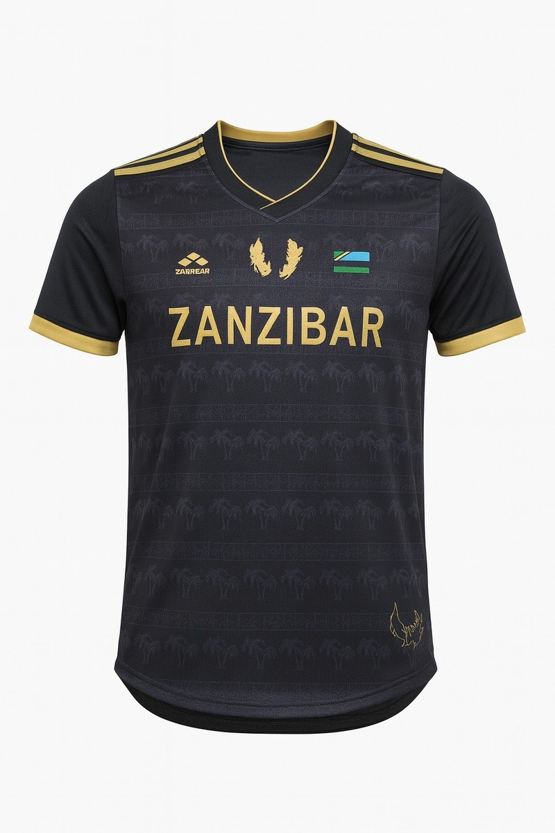 Zanzibar Black And Gold Soccer Jersey Size XL | eBay