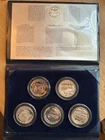 The Bunker Hill Mine Company Set 5 One Oz Silver Medallion Series Set Kellogg ID