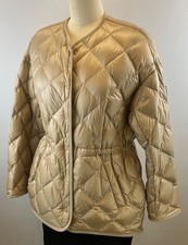 Mackage 'Etoile' Size M Gold Nylon Quilted Down Jacket