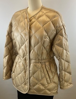 Mackage 'Etoile' Size M Gold Nylon Quilted Down Jacket
