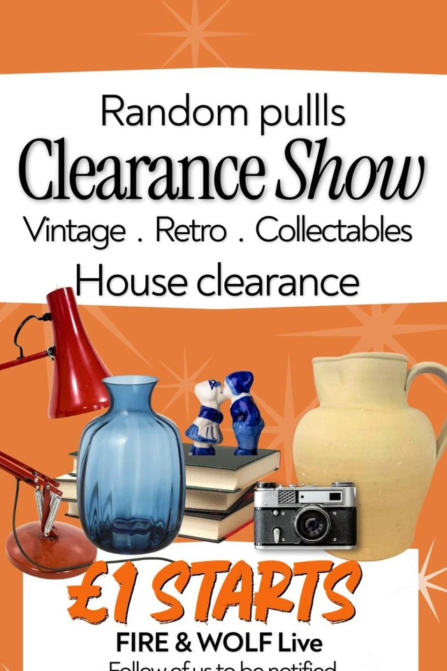 🌟 £1 STARTS | Vintage Glass, Ceramics & Home Decor | LIVE