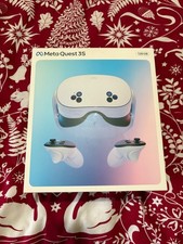 Meta Quest 3S Virtual Reality Headset 128GB White with Controllers and Charger