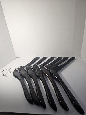 Unbranded Wooden Hangers Shirts Jackets 17-1/4'', Lot of 6
